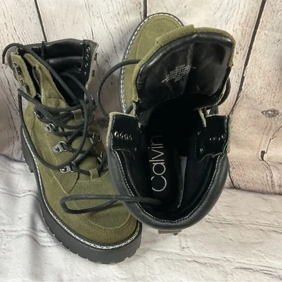 🐘🐘 Calvin Klein Lace Up Boots