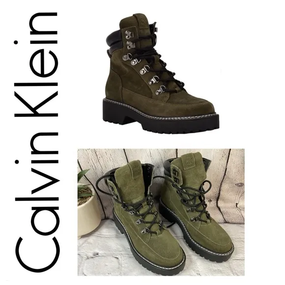 🐘🐘 Calvin Klein Lace Up Boots