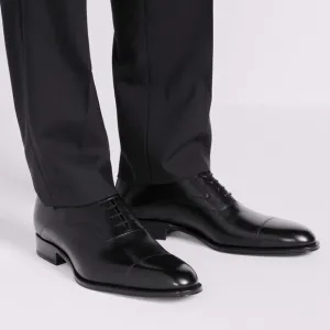 * Dior Timeless Derby Black Leather Dress Shoes Size 40.5 (US 7.5) Made in Italy