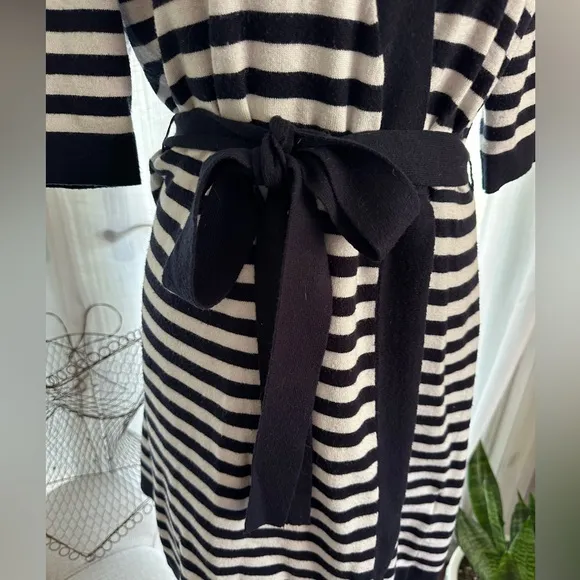 ⚓️ Elija J Navy &amp; White sweater dress XL