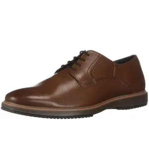 🎁 Geox Men's Tyren Tumbled Leather Derby Shoe Oxford