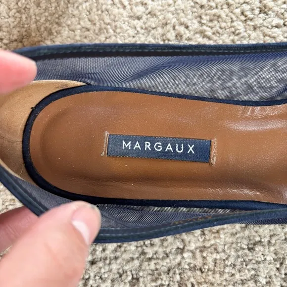 🐟 Margaux Women's Navy Suede Mesh Flats - size 42.5