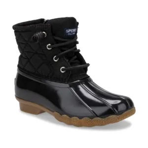 🆕 Sperry Topsider Saltwater Kids Nylon Quilt Duck Boots Fall Winter Classic