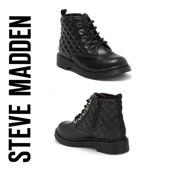 🐘 Steve Madden Kids Lug Sole Combat Boots