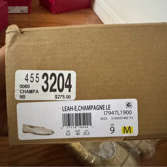 🆕 Vince Leah Champagne Flats size 9
