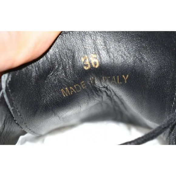 $1400 Burberry KILTIE Two Tone Brogue Leather Chelsam Lace Up Platform 36 (SE13)