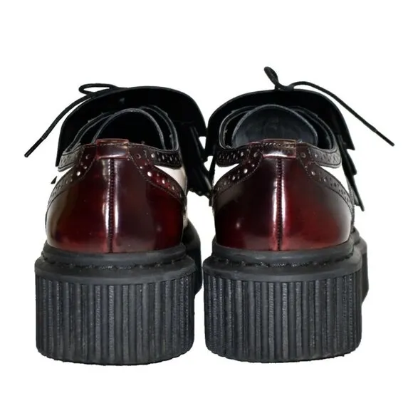 $1400 Burberry KILTIE Two Tone Brogue Leather Chelsam Lace Up Platform 36 (SE13)