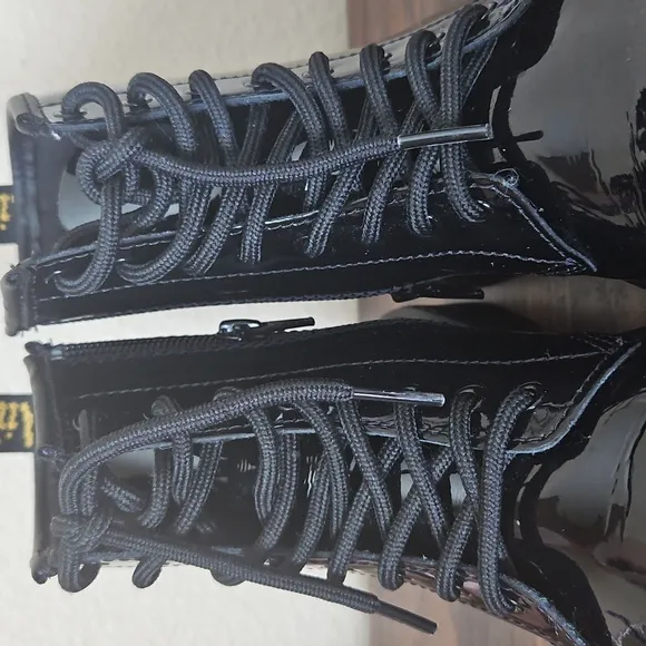 1/8Youth 1460 Patent Leather Lace Up Boots