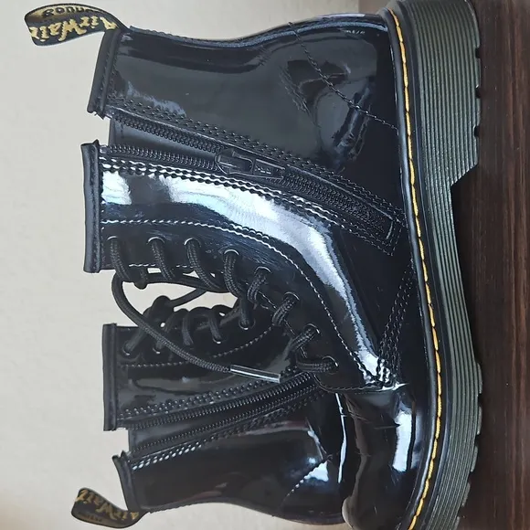 1/8Youth 1460 Patent Leather Lace Up Boots