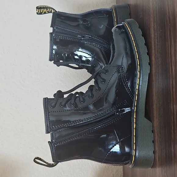 1/8Youth 1460 Patent Leather Lace Up Boots