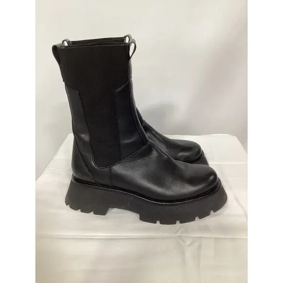 3.1 Phillip Lim 'Kate' Black Lug Sole Combat Boots Size 8