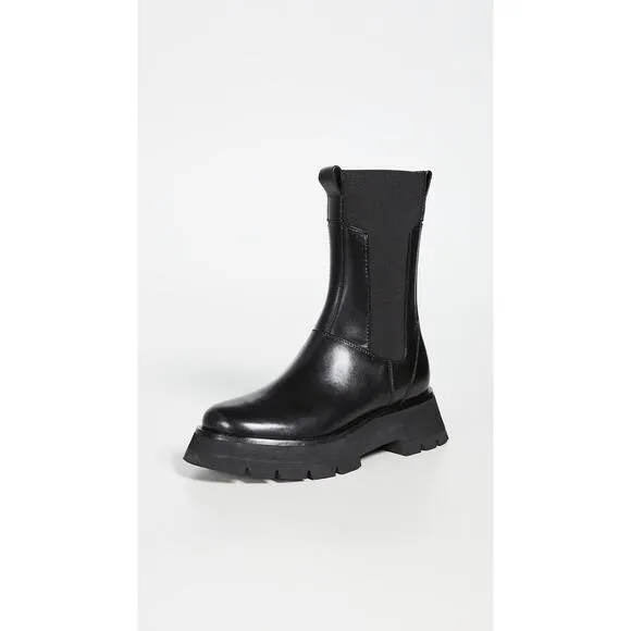 3.1 Phillip Lim 'Kate' Black Lug Sole Combat Boots Size 8