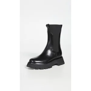 3.1 Phillip Lim 'Kate' Black Lug Sole Combat Boots Size 8
