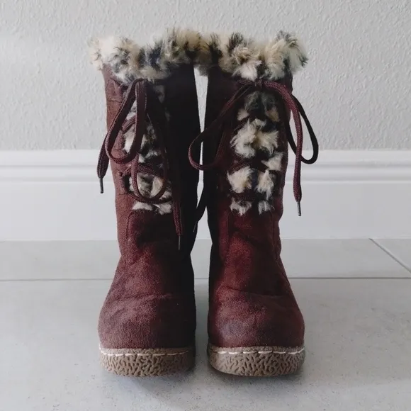90s Vintage Canyon River Blues Lace Up Boots