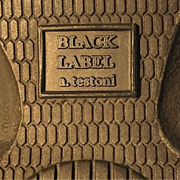 A. Testoni Black Label Leather Loafers, Brown Split-Toe Shoes   Shoe Trees