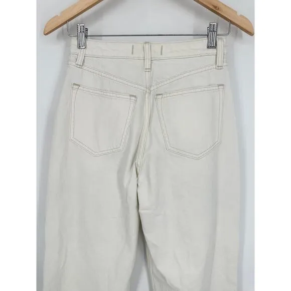 Abercrombie &amp; Fitch The Loose High Rise Jeans Curve Love Straight Leg Pleated