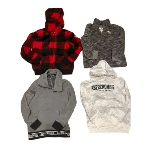 Abercrombie Sweatshirt Kid 7 Black Hoodie Buffalo Plaid Tie Dye Ombre Preppy 8