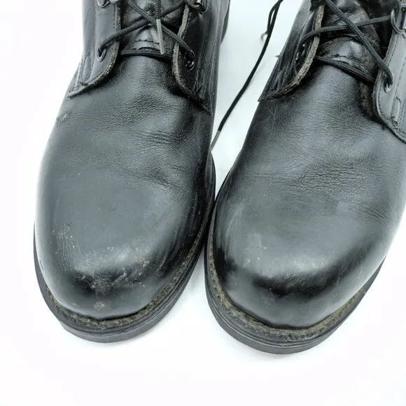 Addison Shoe Company VTG 90's Men's Size 10 Black Combat Boots Biltrite Soles