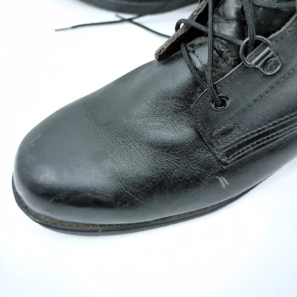 Addison Shoe Company VTG 90's Men's Size 10 Black Combat Boots Biltrite Soles