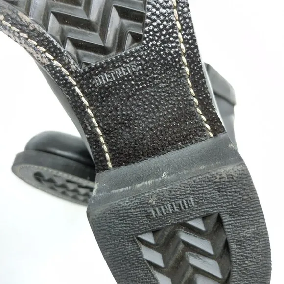 Addison Shoe Company VTG 90's Men's Size 10 Black Combat Boots Biltrite Soles