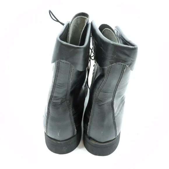 Addison Shoe Company VTG 90's Men's Size 10 Black Combat Boots Biltrite Soles