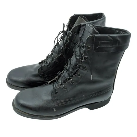 Addison Shoe Company VTG 90's Men's Size 10 Black Combat Boots Biltrite Soles