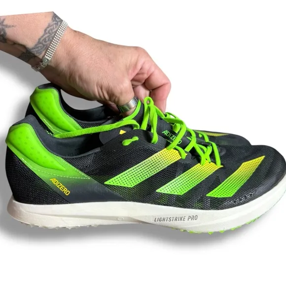 Adidas Adizero Avanti Tyo Ambition Track Spike Shoes GY8418 Neon Green Sz 10.5