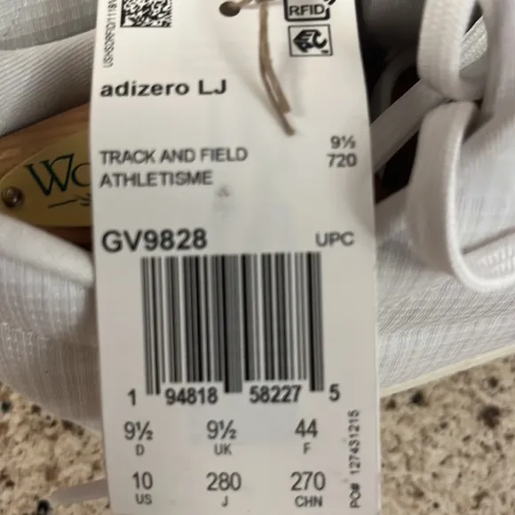 adidas Adizero Long Jump Tokyo Men's White Jumping Shoes Athletic Sneaker GV9828