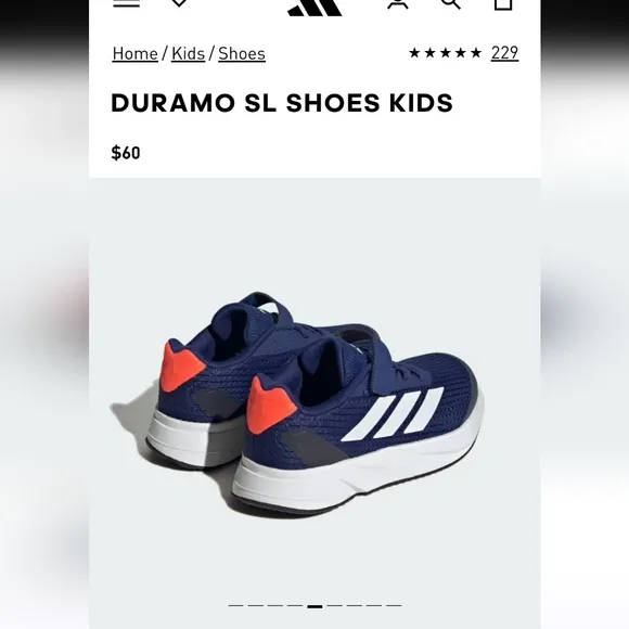 Adidas Duramo SL Shoes Kids Sz 3