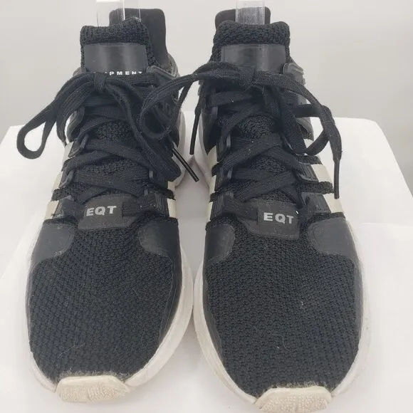 ADIDAS EQT Equipment Support ADV Flyknit Running Shoe Black Sparkle M8/W9