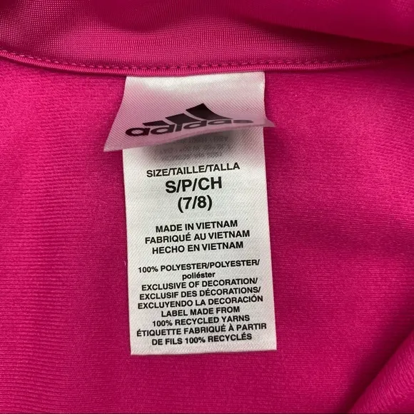 Adidas Girls Color-Block Full-Zip Jacket NWT