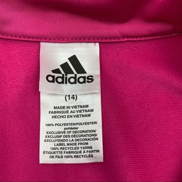 Adidas Girls Color-Block Full-Zip Jacket NWT
