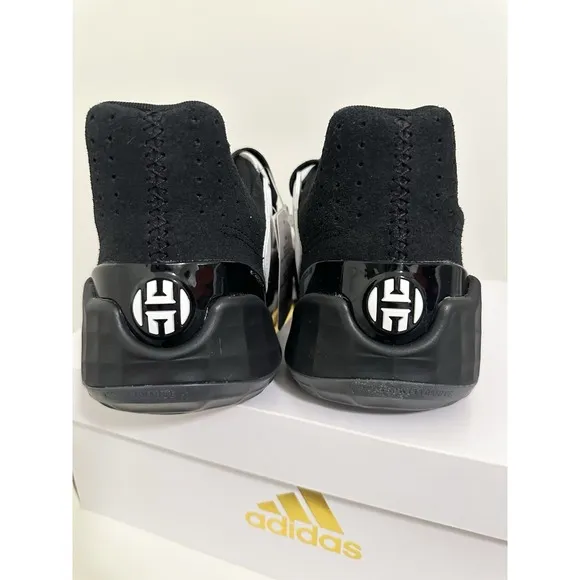 Adidas Harden Vol. 4 Shoes Black/White Tuxedo FV5597 Men's Size 9.5 New