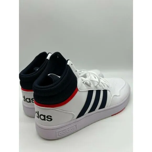 Adidas Hoops 3.0 Mid Classic Vintage Men's Cloud White Shoes Size 10.5 NIB