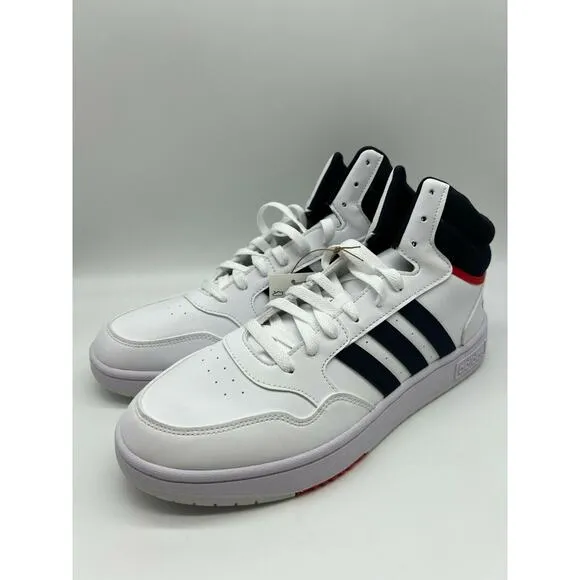 Adidas Hoops 3.0 Mid Classic Vintage Men's Cloud White Shoes Size 10.5 NIB