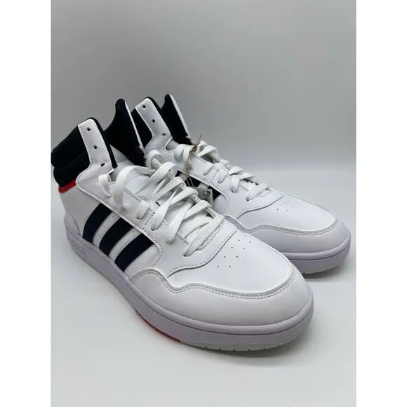 Adidas Hoops 3.0 Mid Classic Vintage Men's Cloud White Shoes Size 10.5 NIB
