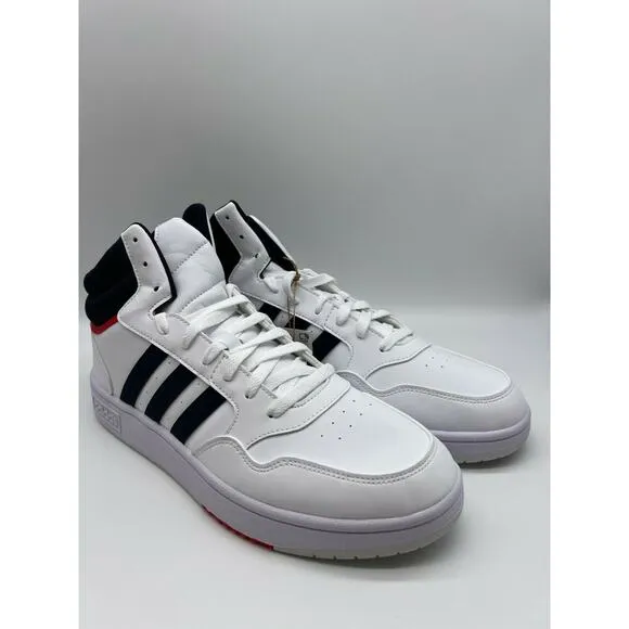 Adidas Hoops 3.0 Mid Classic Vintage Men's Cloud White Shoes Size 11.5 NIB.