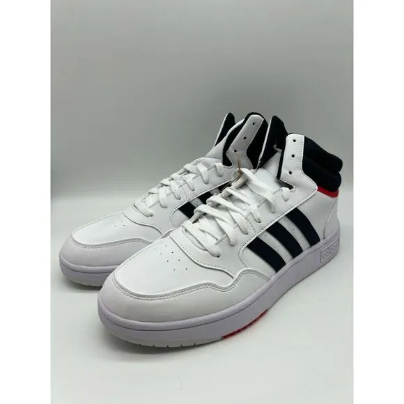 Adidas Hoops 3.0 Mid Classic Vintage Men's Cloud White Shoes Size 11.5 NIB.