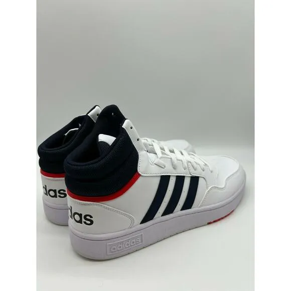 Adidas Hoops 3.0 Mid Classic Vintage Men's Cloud White Shoes Size 11.5 NIB.