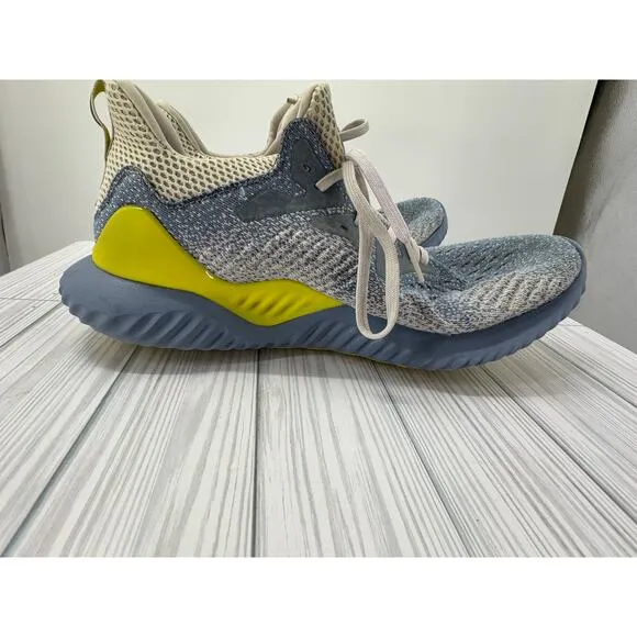Adidas Men’s AlphaBounce Beyond Running Shoes Size 10.5 Yellow Blue Sneakers