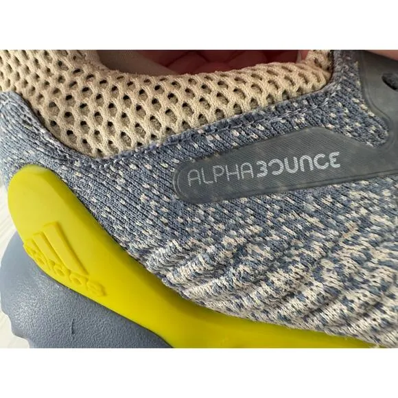 Adidas Men’s AlphaBounce Beyond Running Shoes Size 10.5 Yellow Blue Sneakers
