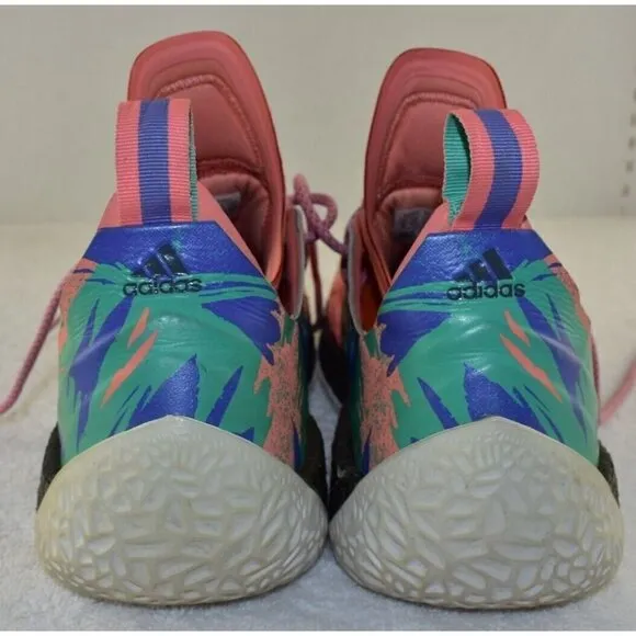 Adidas Mens Harden Vol.2 California Dreamin Orange Shoes Size 8 AH2219