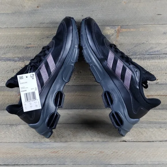 adidas Men's Quadcube Running Shoes Black/Signal