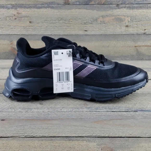 adidas Men's Quadcube Running Shoes Black/Signal