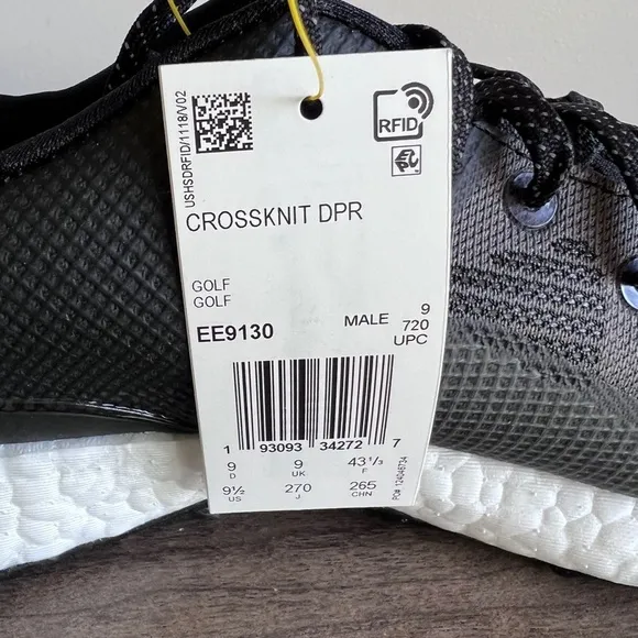 Adidas NEW Boost Crossknit DPR Mens Spikeless Golf Shoe Size 9.5