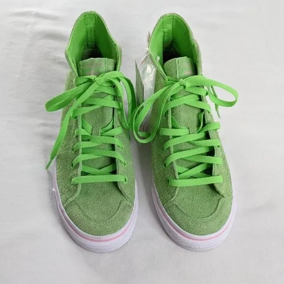 Adidas Nizza Hi RF Shoes Green Na-Kel Smith NWT Leopard Print