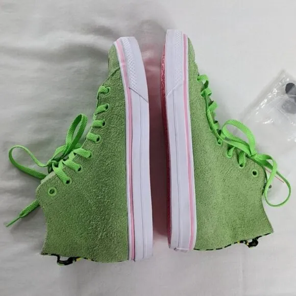 Adidas Nizza Hi RF Shoes Green Na-Kel Smith NWT Leopard Print