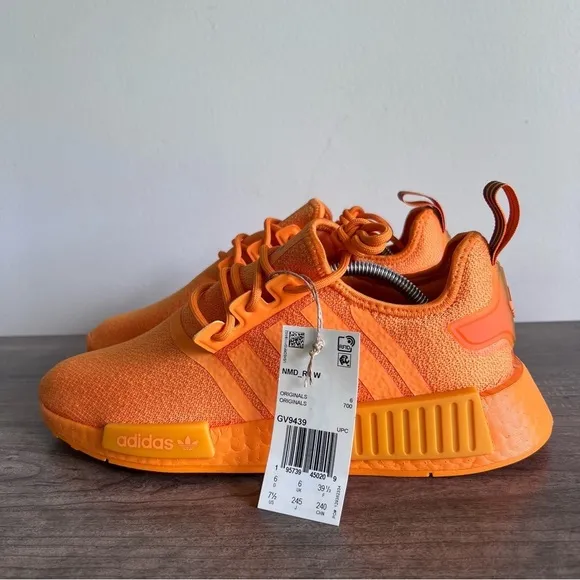 Adidas NMD R1 Bright Orange Women's Shoe Size 7.5 #291