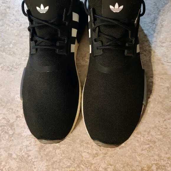 Adidas NMD R1 Primeblue Mens Size 14 Black White Running Walking Shoes Sneakers