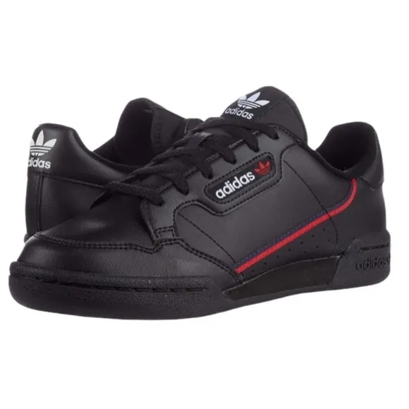 ADIDAS Original Baby CONTINENTAL 80 Black Sneaker Shoes Baby Size 4 NWT
